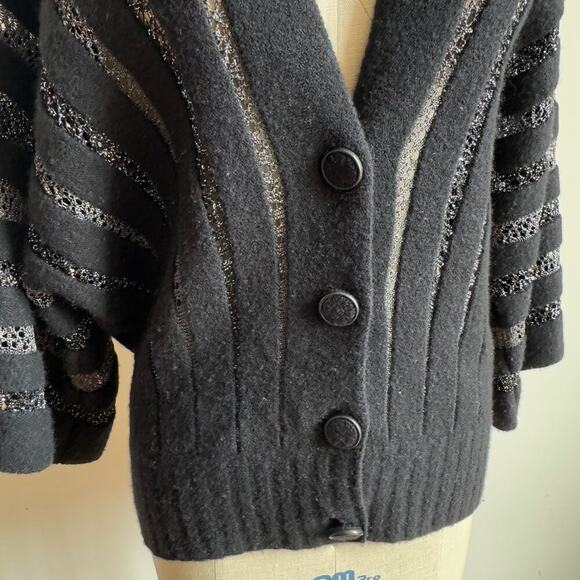 MISSONI Wool & Lurex Lace Cardigan - Picture 7 of 11